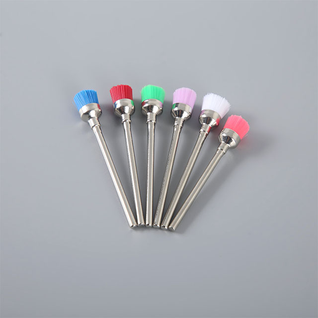 Rosa weiche Prophybürste für eingebettetes Material
