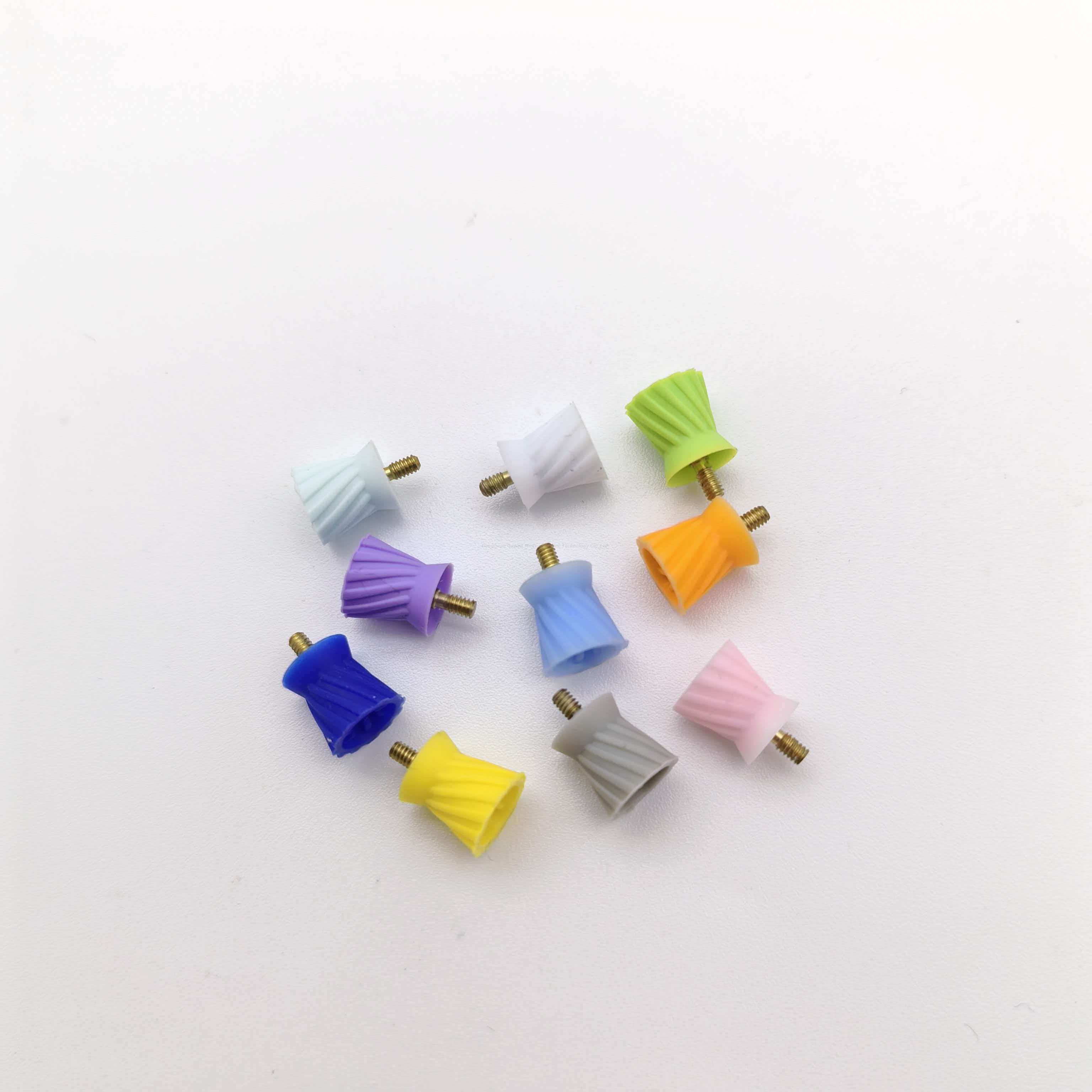 Anpassbares, langlebiges, verschleißfestes Odontotherapie-Polierzubehör, Gewindetyp, achtseitiger Polierbecher