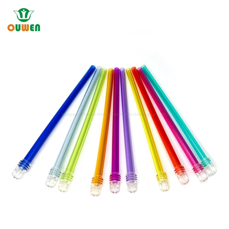 Hot Sale Speichel Ejector Dispositable Dental Saug Speichel Spitze mit abnehmbarer Kappe oder nicht frequentierbarer Kappe