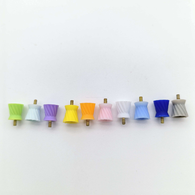 Anpassbares, langlebiges, verschleißfestes Odontotherapie-Polierzubehör, Gewindetyp, achtseitiger Polierbecher