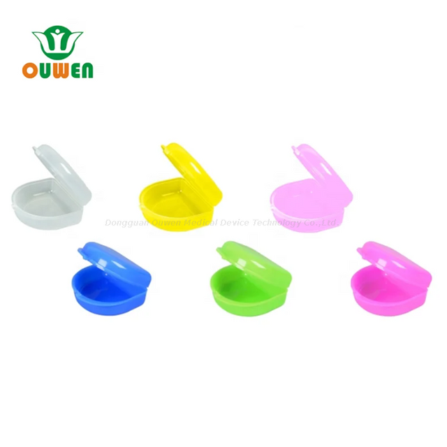Ouwen Herstellung OW-14-1 Blaue falsche Zähne Aligner Retainer Box Zahnpaar