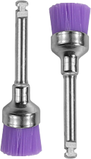 Hartes Prophybürste mit Metallgriff für Zahnspangen