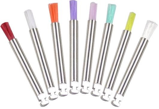 Flexibler Mikroprophybürste mit Metallgriff für Nagel Schönheit